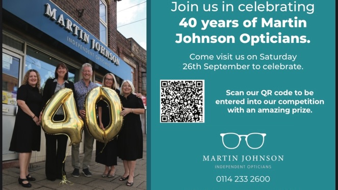 🎉👓 IT’S COMPETITION TIME! 👓🎉 To celebrate 40 years of Martin Johnson Opticians, we’re giving…