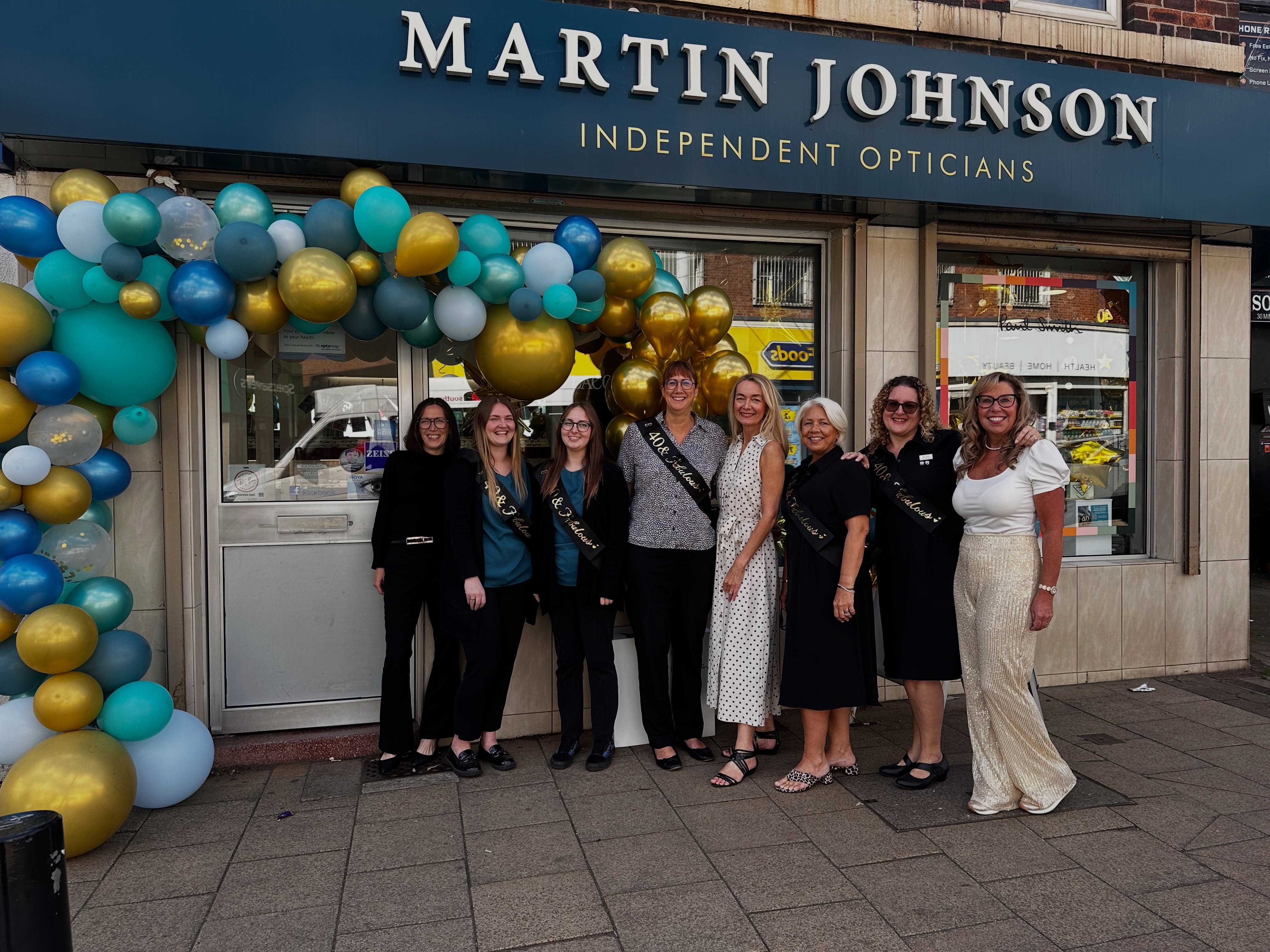 What a lovely day celebrating 40 years of Martin Johnson Opticians! 🎉🥂 A huge thank…